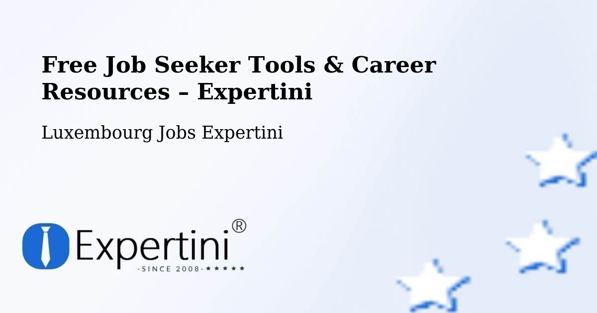 Free Job Seeker Tools & Career Resources – Commune De Préizerdaul - Commune De Préizerdaul, Luxembourg Jobs Expertini